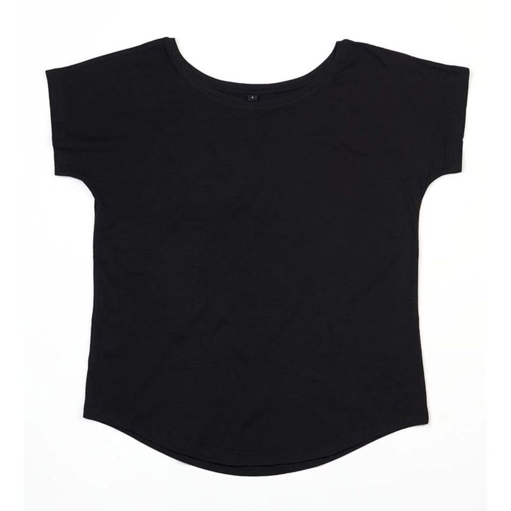 Mantis Womens/Ladies Loose Fit Short Sleeve T-Shirt / Black
